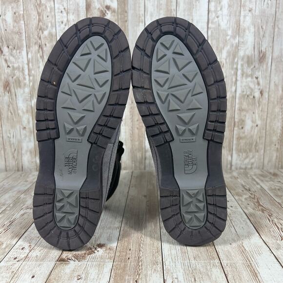 The North Face Gray Suede Leather Ankle Boots‎ Womens Hiking Casual Shoes - Picture 7 of 8
